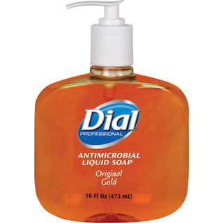 Dial® Professional Liquid Hand Soap, Anti-microbial, 16oz, Gold (DPR80790)