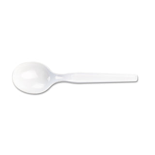 Dixie® Plastic Cutlery, Heavy Mediumweight Soup Spoon, 1,000/Carton (DIXSM207)
