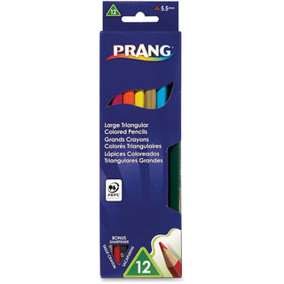 Dixon® Triangular Woodcase Pencil - 5.5 mm Lead Diameter - Assorted Lead - Assorted Wood Barrel (DIX25120ST)