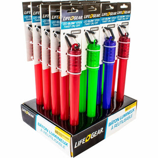 DORCY® LED Reusable Glow Stick, 3 Day Glow Time, Assorted (DCY413678CT)