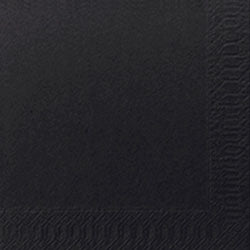 Duni 10" x 10" 2-Ply Beverage Napkins, Black (DUNI168386)