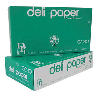 Durable Packaging 10"x10-3/4" Interfolded Green Choice Deli Sheets - Natural Unbleached (GC-10)