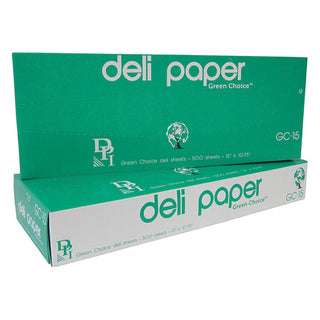 Durable Packaging 15"x10-3/4" Interfolded Green Choice Deli Sheets - Natural Unbleached (GC-15)