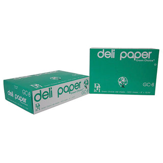 Durable Packaging 8"x10-3/4" Interfolded Green Choice Deli Sheets - Natural Unbleached (GC-8)