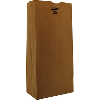 DURO Paper Grocery Bags, 25#, Natural (010141)