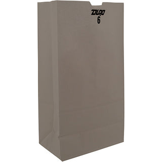 DURO Paper Grocery Bags, 6#, Bleached (010232)
