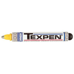 Dykem TEXPEN® Industrial Steel Ball Tip Paint Marker, Yellow, 3/32 in, Medium (253-16063)