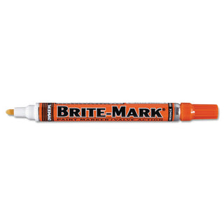 Dykem BRITE-MARK® Medium Paint Marker, Orange, Bullet (253-84005)