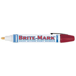Dykem BRITE-MARK® 40 Threaded Cap/Barrel Permanent Paint Marker, Blue, Medium (253-40001)