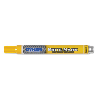 Dykem BRITE-MARK® Medium Paint Marker, Yellow, Bullet (253-84004)