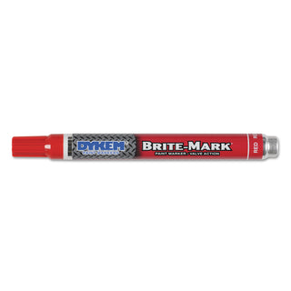 Dykem BRITE-MARK® Medium Paint Marker, Red, Bullet (253-84006)