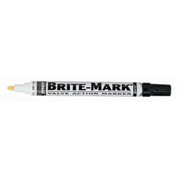 Dykem BRITE-MARK® Medium Paint Marker, White, Bullet (253-84003)