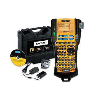 DYMO® Rhino™ 5200 Advanced Labeling Tool, Kit, Black/Yellow (784-1756589)