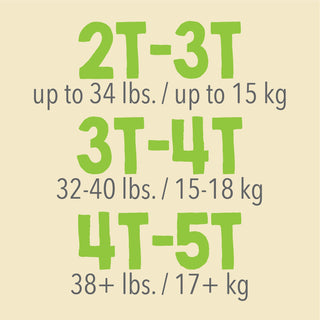 Cutie Pants® Unisex Toddler Training Pants Pull On with Tear Away Seams Size 2T to 3T Disposable Heavy Absorbency (810358_CS)