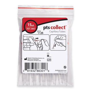 Capillary Blood Collection Tube Plain 15 µL Without Closure Glass Tube (957810_BG)