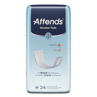 Attends® Booster Pad 3-1/2 X 11 Inch Light Absorbency Polymer Core One Size Fits Most (496076_BG)