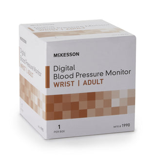 McKesson Brand Home Automatic Digital Blood Pressure Monitor One Size Fits Most Cuff Nylon Cuff Desk Model (854387_EA)