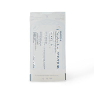 McKesson Sterilization Pouch Ethylene Oxide (EO) Gas / Steam 3-1/2 X 5 Inch Transparent Blue / White Self Seal Paper / Film (960942_BX)