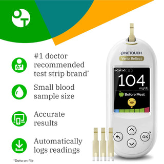 OneTouch® Verio® Blood Glucose Test Strips 50 Strips per Pack (939082_BX)