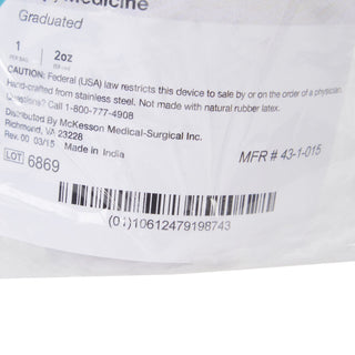 McKesson Argent™ Medicine Cup 2 oz. Silver Stainless Steel Reusable NonSterile (970121_EA)