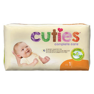 Cuties® Complete Care Unisex Baby Diaper Size 1 Disposable Heavy Absorbency (1206479_PK)