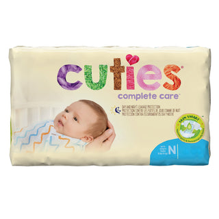 Cuties® Complete Care Unisex Baby Diaper Newborn Disposable Heavy Absorbency (1206478_PK)