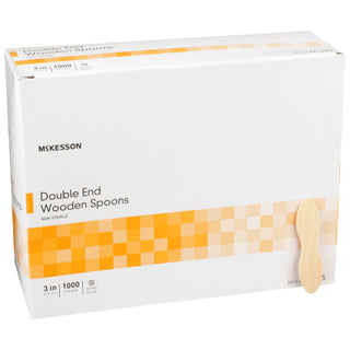 McKesson Medical Spoon Double Ended Tan Wood (473482_BX)