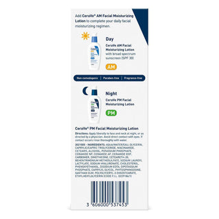 CeraVe® PM Facial Moisturizer 3 oz. Pump Bottle Unscented Lotion (1229988_EA)