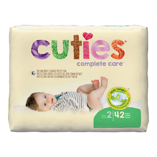 Cuties® Complete Care Unisex Baby Diaper Size 2 Disposable Heavy Absorbency (699152_PK)