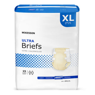 McKesson Ultra Unisex Adult Incontinence Brief X-Large Disposable Heavy Absorbency (800833_CS)