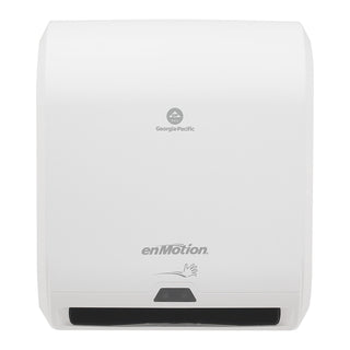 enMotion 10" Automated Touchless Paper Towel Dispenser, White, 14.700" W x 9.500" D x 17.300" H (59407A)