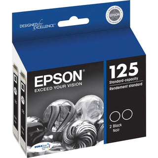 Epson® Ink Cartridge, 230 Page Yield, 2/PK, Black (EPST125120D2)