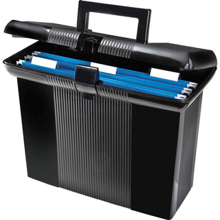 Esselte Pendaflex Corporation Portafile&trade; Hanging Folder Box, Lid w/Recessed Handle, 13 7/8w x 6 3/8d, Black (ESS41732)