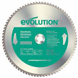 Evolution TCT Metal-Cutting Blade, 14 in, 1 in Arbor, 1600 rpm, 80 Teeth (510-14BLADE-AL)