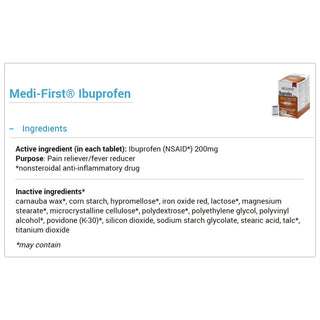 Medi-First® Pain Relief 200 mg Strength Ibuprofen Tablet 250 per Box (688121_BX)