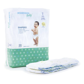 McKesson Unisex Baby Diaper Size 7 Disposable Heavy Absorbency (1144480_BG)