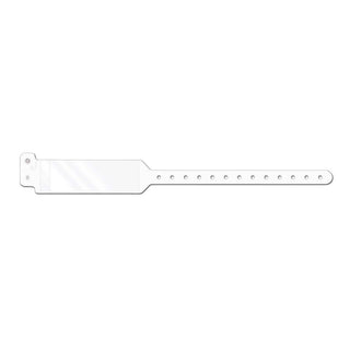 Conf-ID-ent™ Identification Wristband with Shield Write On Band Permanent Snap Without Legend (971355_CS)