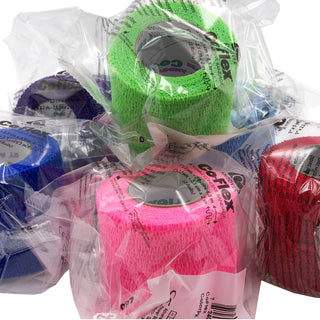 Co-Flex®·Med Cohesive Bandage 2 Inch X 5 Yard Self-Adherent Closure Neon Pink / Blue / Purple / Light Blue / Neon Green / Red NonSterile 16 lbs. Tensile Strength (491256_CS)