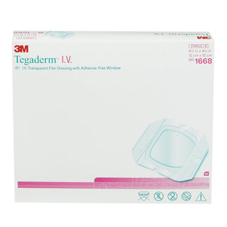 3M™ Tegaderm™ I.V. Dressing Film 4-3/4 X 4-3/4 Inch Sterile (999387_BX)