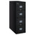 FireKing® Patriot Insulated Four-Drawer Fire File, 17.75w x 31.63d x 52.75h, Black (FIR4P1831CBL)