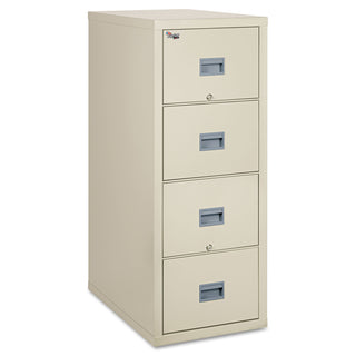 FireKing® Patriot Insulated Four-Drawer Fire File, 20.75w x 31.63d x 52.75h, Parchment (FIR4P2131CPA)