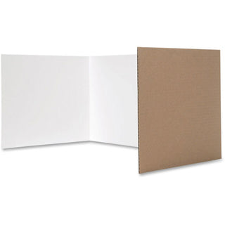 Flipside Sturdy Carrel w/Corrugated, 12" x 48", 24/PK, WE (FLP60005)