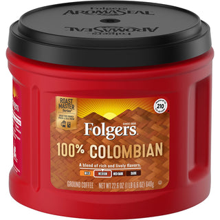 Folgers® Ground 100% Colombian Coffee - Medium - 22.6 oz (FOL30445)