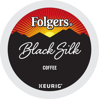 Folgers® K-Cup Black Silk Coffee - Compatible with Keurig Brewer - Dark/Bold/Smooth - 24 / Box (GMT7457)