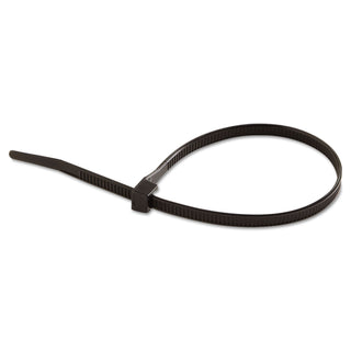 Gardner Bender Standard Cable Ties, 75 lb Tensile Strength, 8 in, Ultraviolet Black, 100/Bag (623-46-308UVB)
