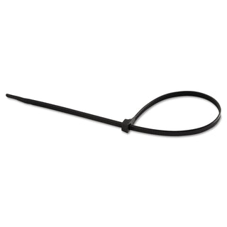 Gardner Bender Standard Cable Ties, 75 lb Tensile Strength, 11 in, Ultraviolet Black, DoubleLock, 100/Bag (623-46-310UVB)