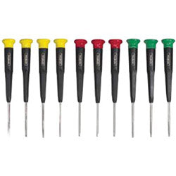 General Tools 10-Piece Mini-Screwdriver Sets, Phillips; Torx; Slotted (318-690)