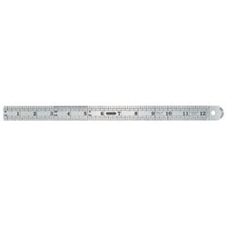 General Tools Industrial Precision Stainless Steel Rules, 12 in, Stainless Steel (318-1201ME)