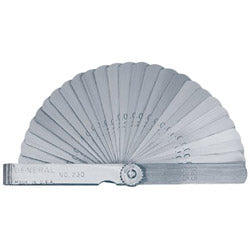 General Tools 26-Leaf 3" Feeler Gage .0015" To .025" (318-230)