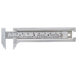 General Tools Pocket Calipers, 0 in/0 mm-3 in/75 mm, Stainless Steel (318-132ME)